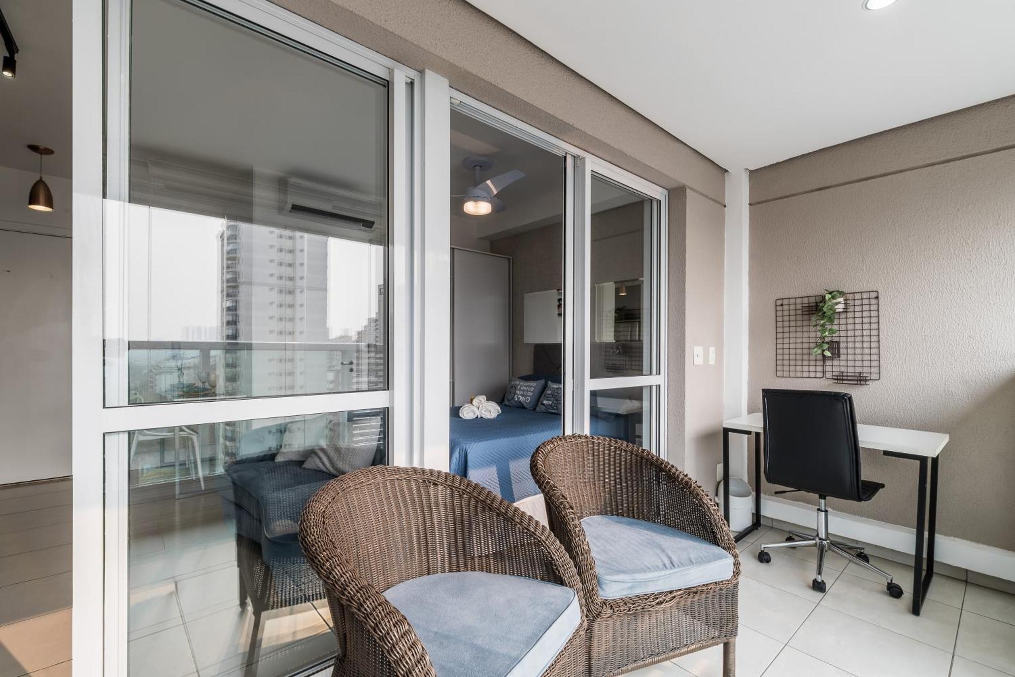 Estilo, Conforto E Vista Panoramica Ideal Para Trabalho Ou Lazer เซาเปาโล ภายนอก รูปภาพ